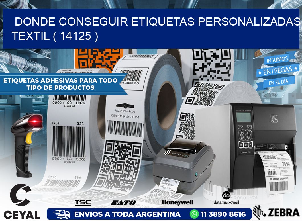 DONDE CONSEGUIR ETIQUETAS PERSONALIZADAS TEXTIL ( 14125 )