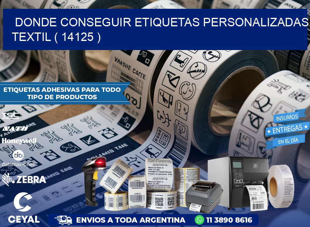 DONDE CONSEGUIR ETIQUETAS PERSONALIZADAS TEXTIL ( 14125 )