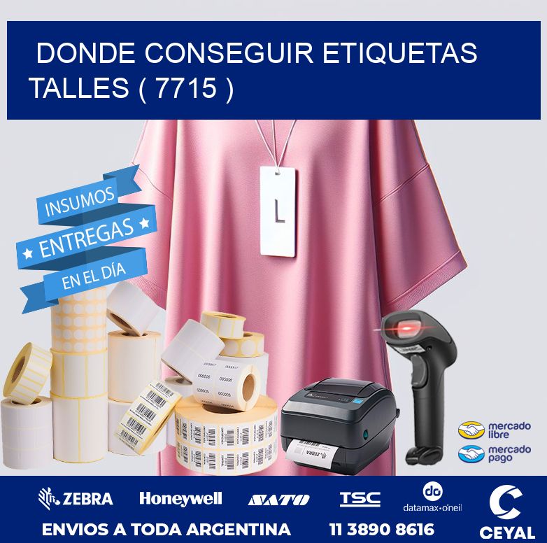 DONDE CONSEGUIR ETIQUETAS TALLES ( 7715 )