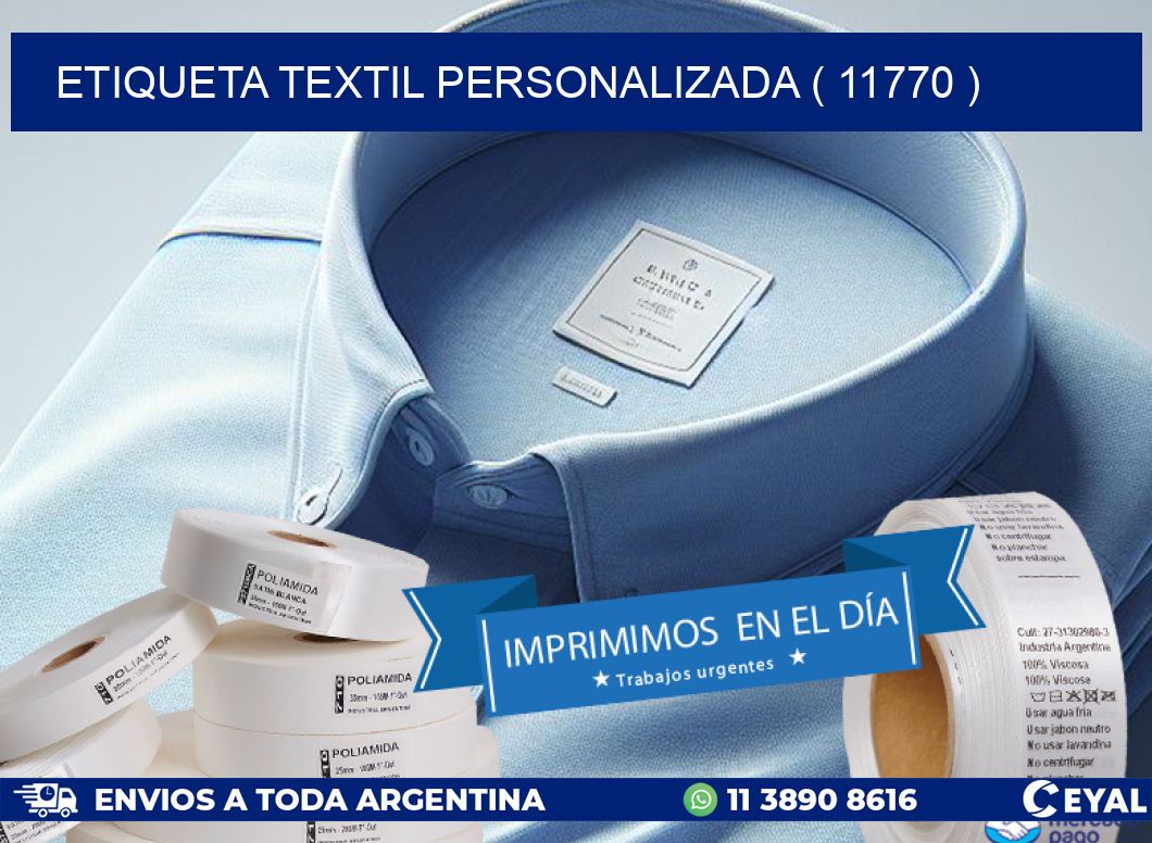 ETIQUETA TEXTIL PERSONALIZADA ( 11770 )