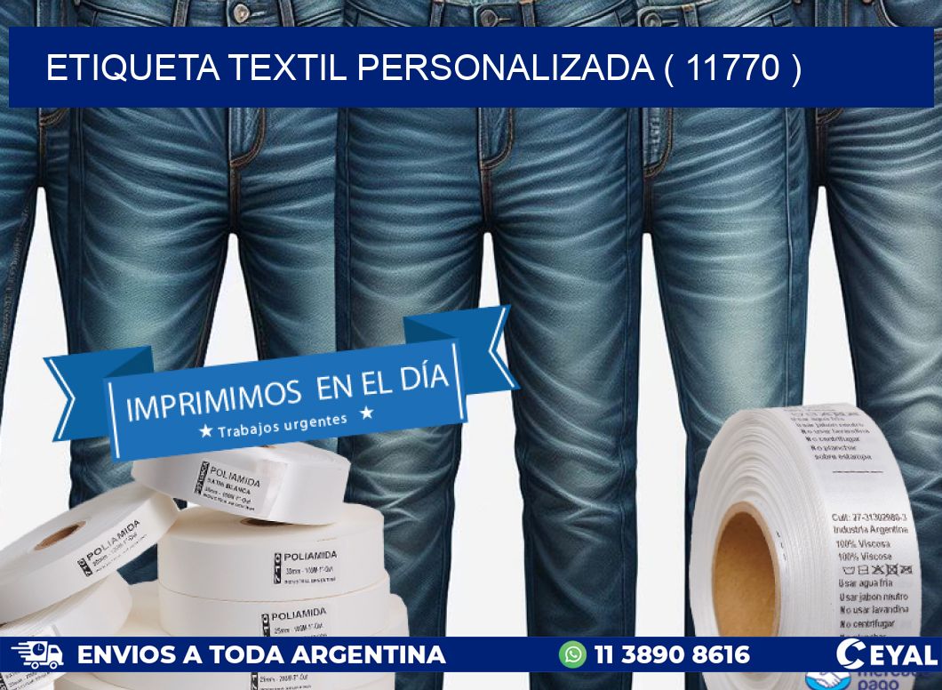 ETIQUETA TEXTIL PERSONALIZADA ( 11770 )