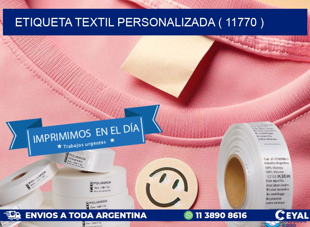 ETIQUETA TEXTIL PERSONALIZADA ( 11770 )