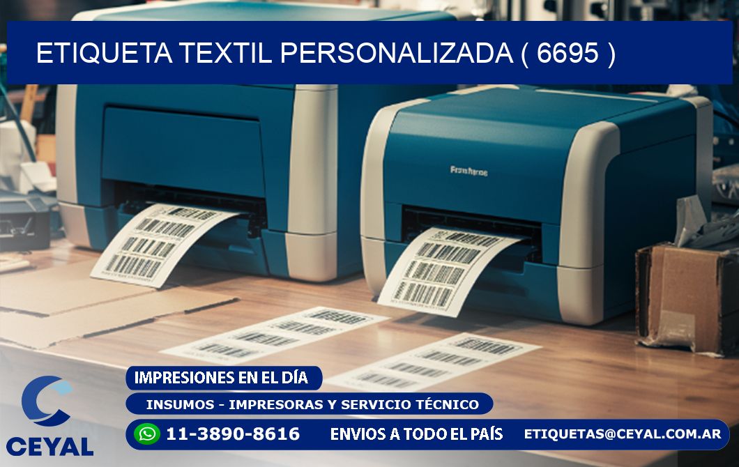 ETIQUETA TEXTIL PERSONALIZADA ( 6695 )