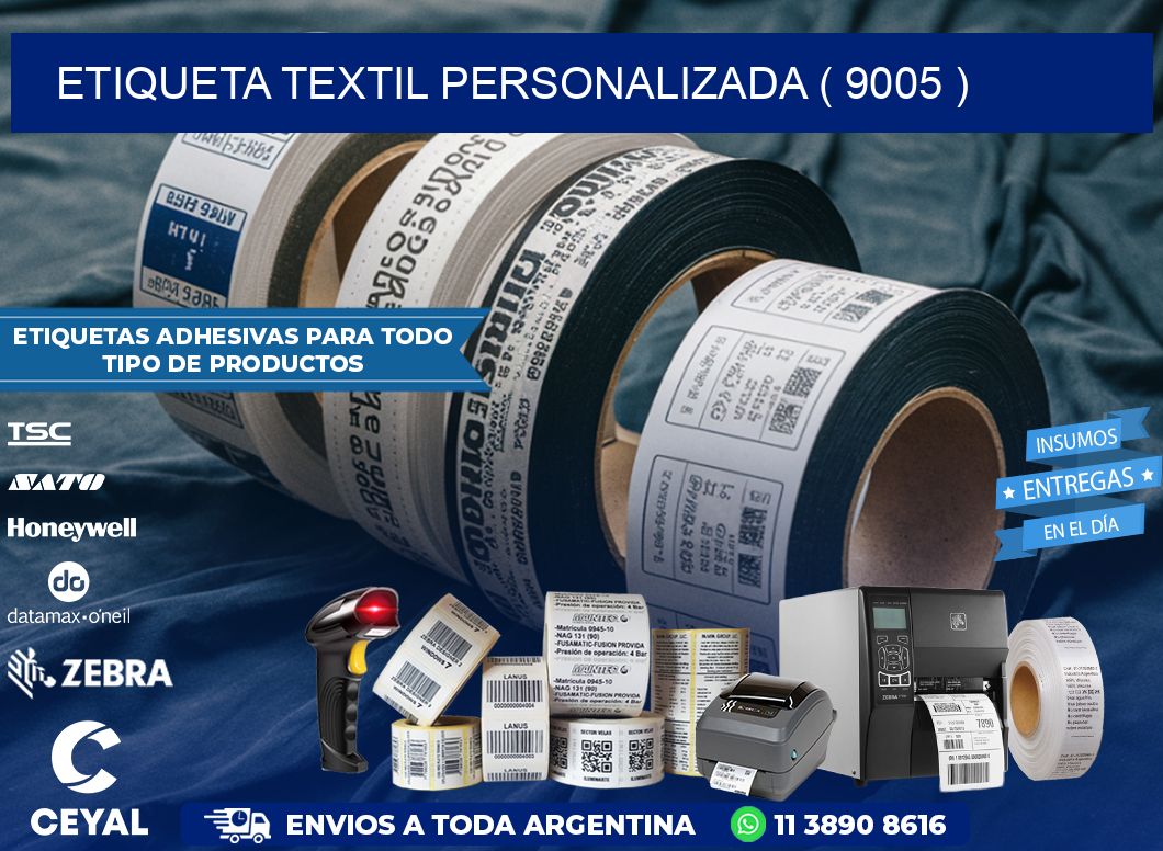 ETIQUETA TEXTIL PERSONALIZADA ( 9005 )