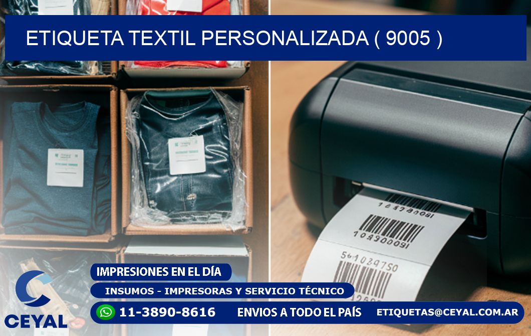 ETIQUETA TEXTIL PERSONALIZADA ( 9005 )