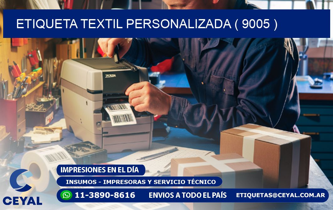 ETIQUETA TEXTIL PERSONALIZADA ( 9005 )