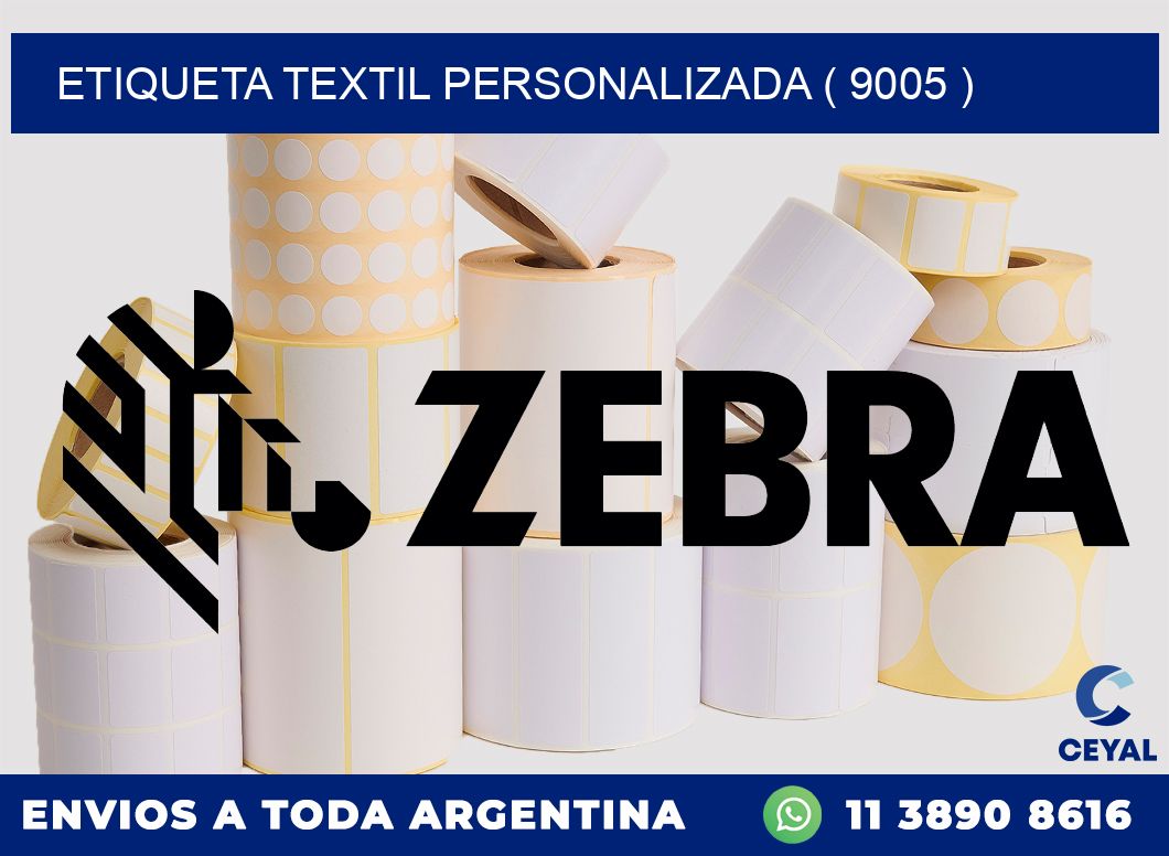 ETIQUETA TEXTIL PERSONALIZADA ( 9005 )