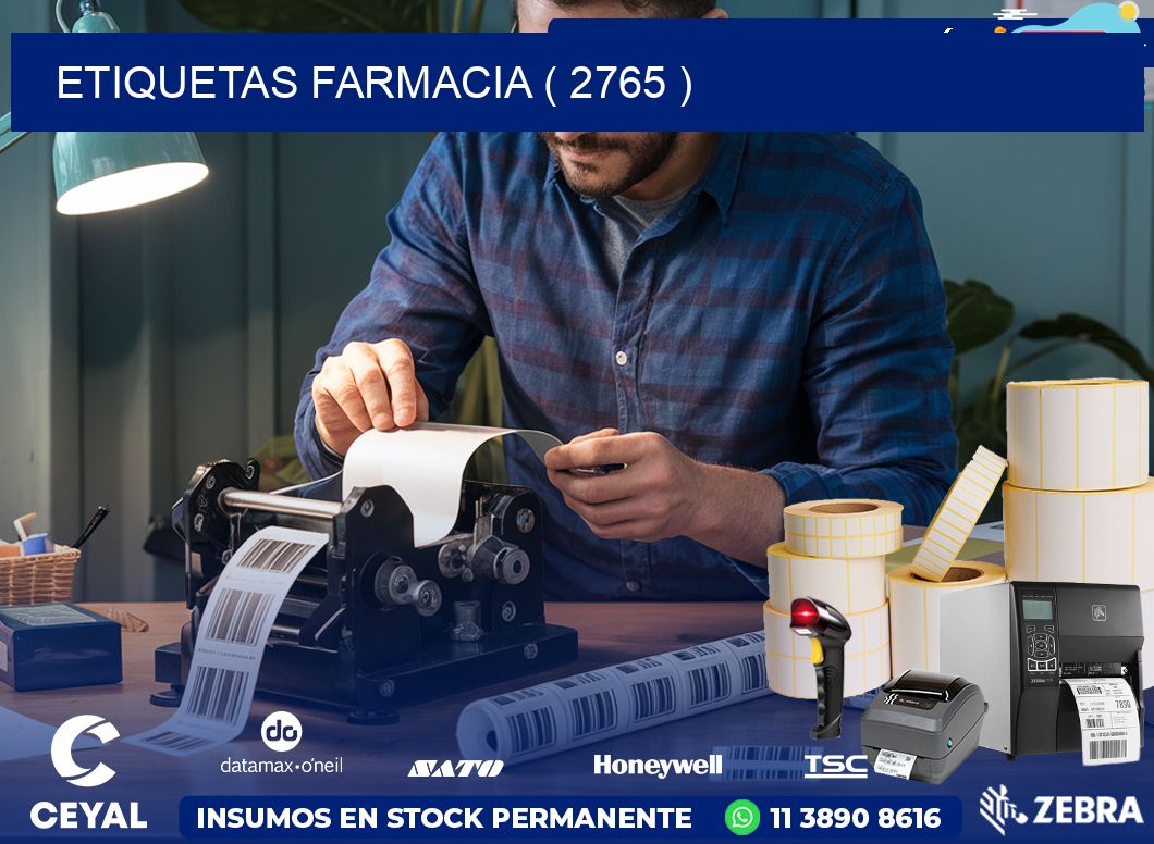 ETIQUETAS FARMACIA ( 2765 )