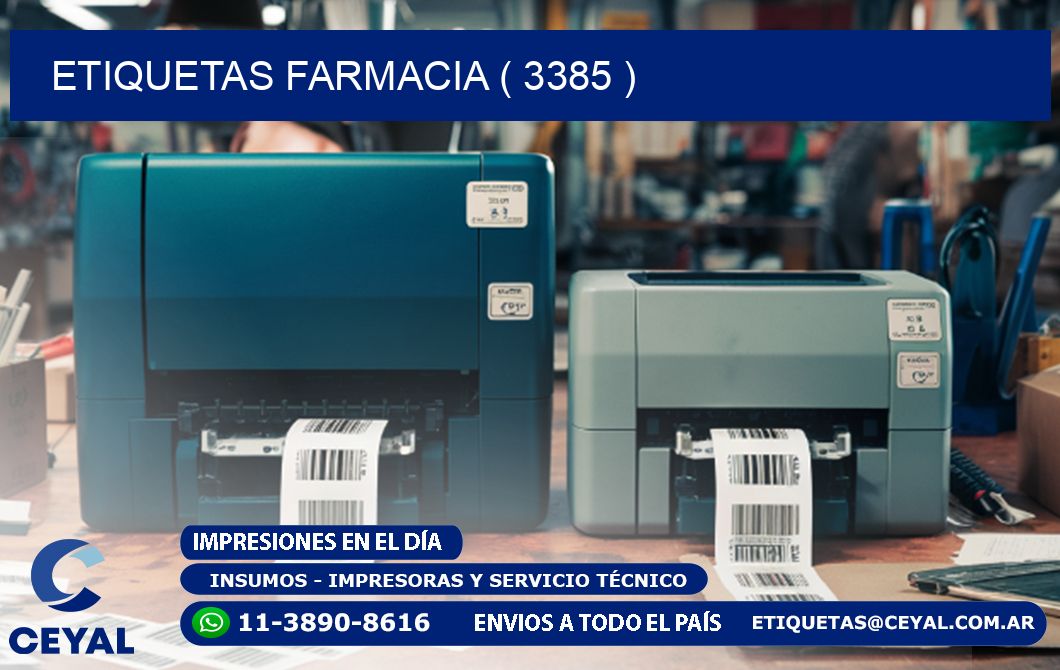 ETIQUETAS FARMACIA ( 3385 )