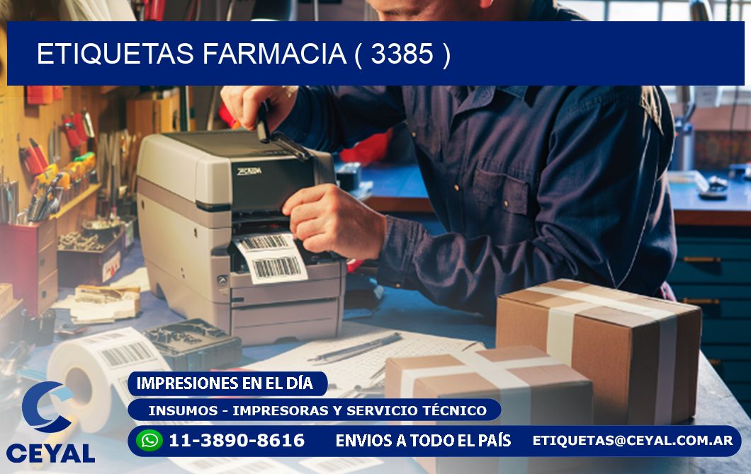 ETIQUETAS FARMACIA ( 3385 )