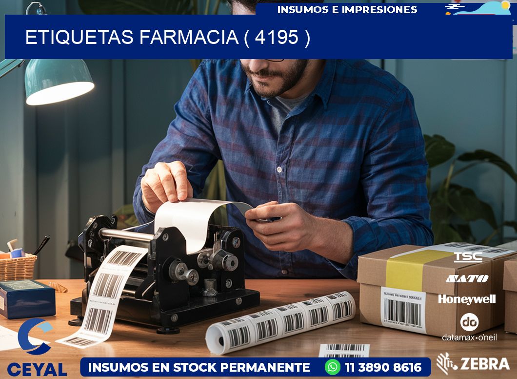 ETIQUETAS FARMACIA ( 4195 )