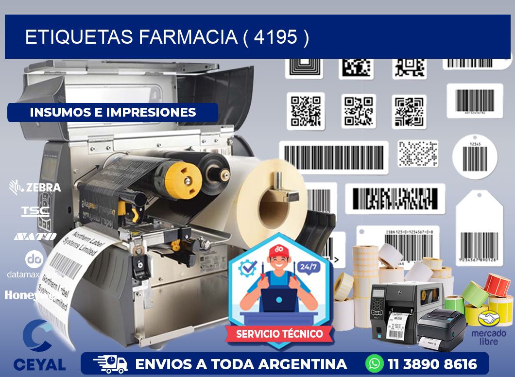 ETIQUETAS FARMACIA ( 4195 )