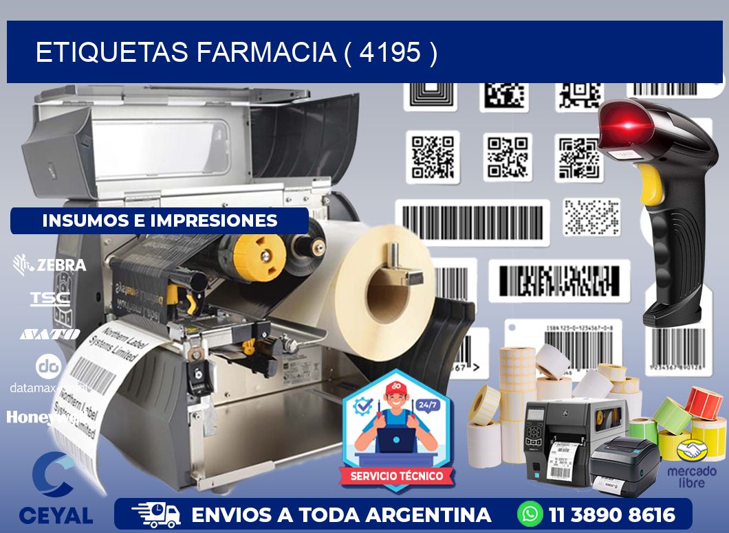 ETIQUETAS FARMACIA ( 4195 )