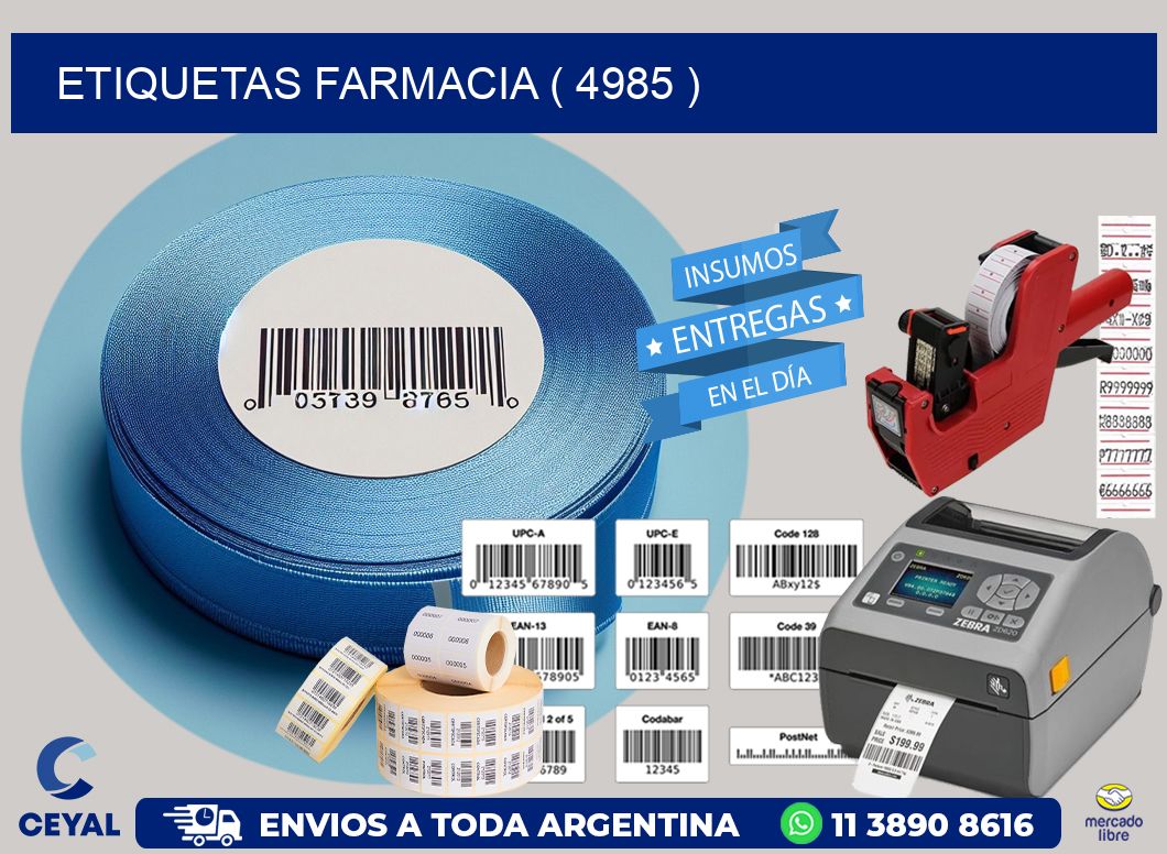 ETIQUETAS FARMACIA ( 4985 )