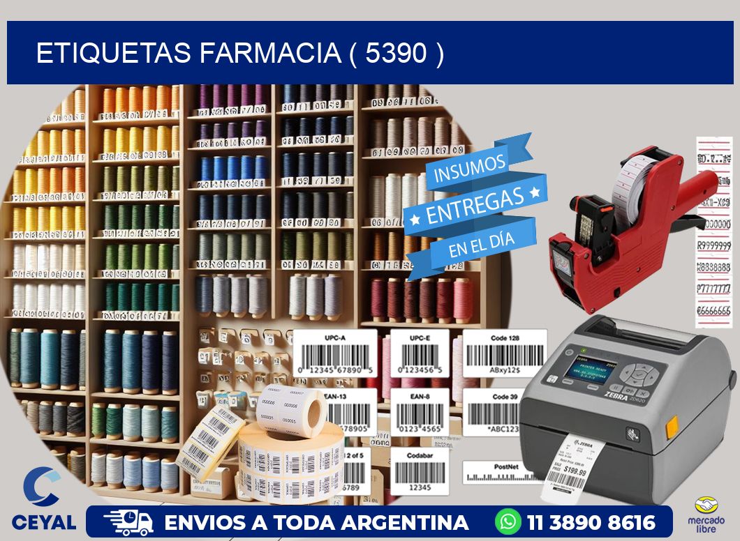 ETIQUETAS FARMACIA ( 5390 )