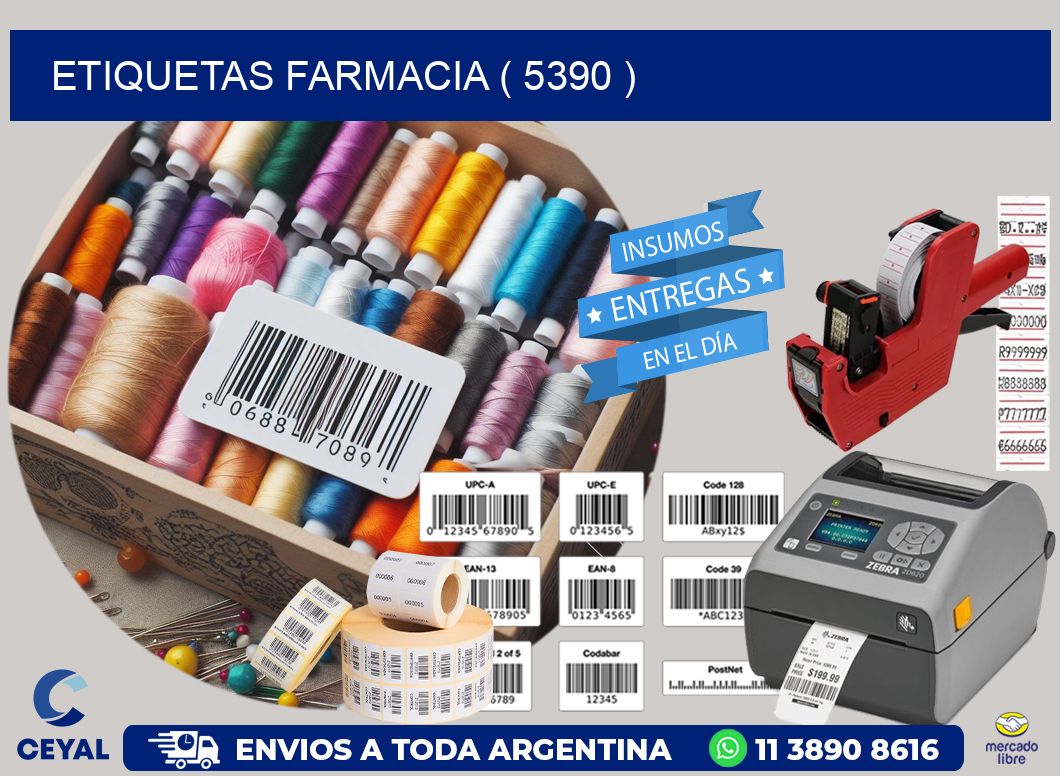 ETIQUETAS FARMACIA ( 5390 )