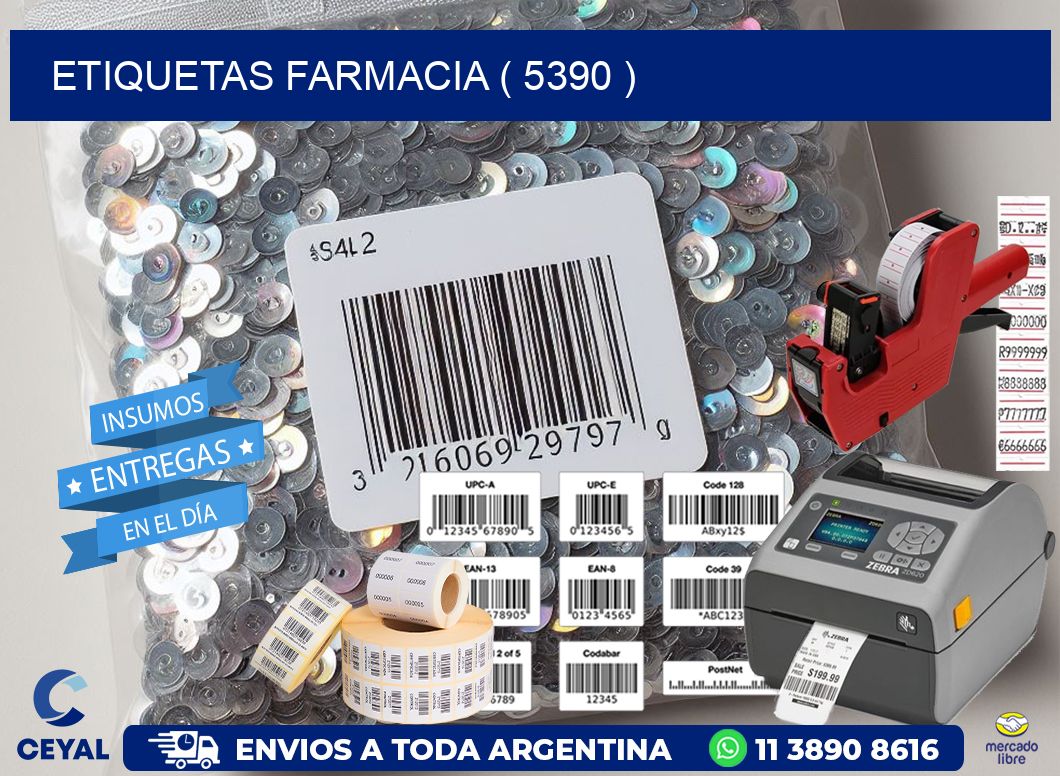 ETIQUETAS FARMACIA ( 5390 )