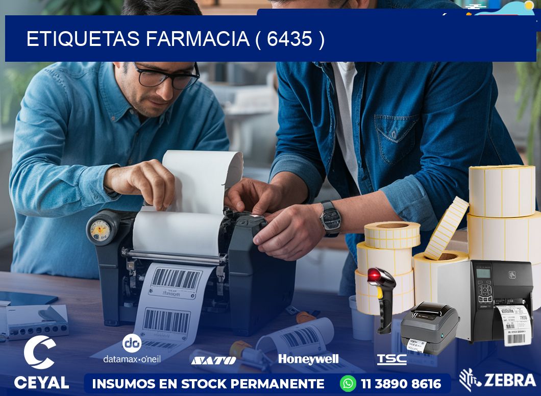 ETIQUETAS FARMACIA ( 6435 )