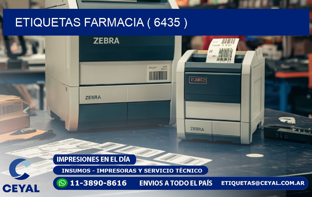 ETIQUETAS FARMACIA ( 6435 )