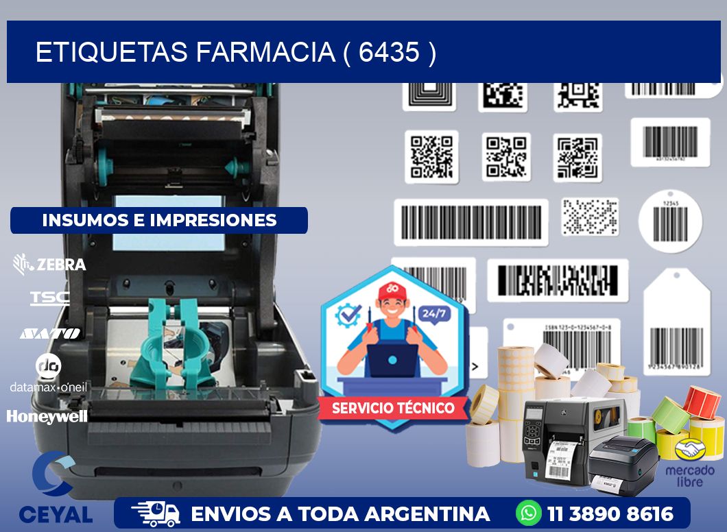 ETIQUETAS FARMACIA ( 6435 )