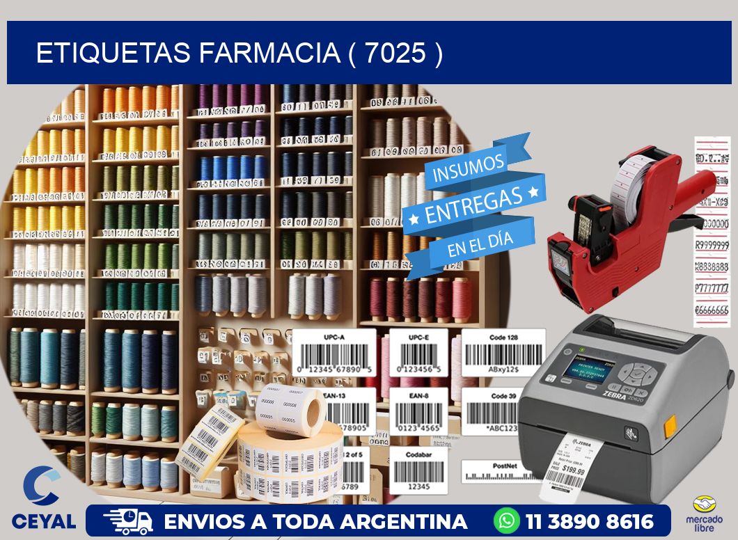 ETIQUETAS FARMACIA ( 7025 )