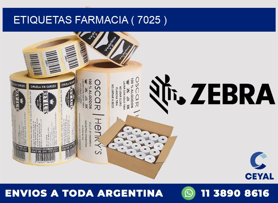 ETIQUETAS FARMACIA ( 7025 )