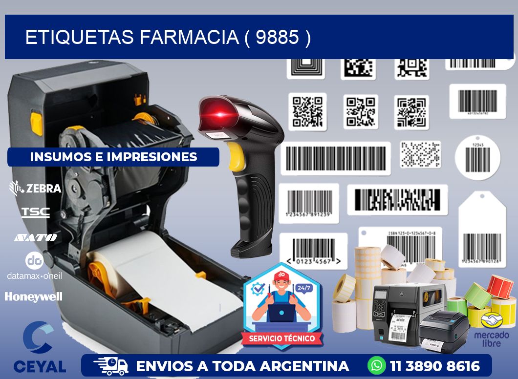 ETIQUETAS FARMACIA ( 9885 )