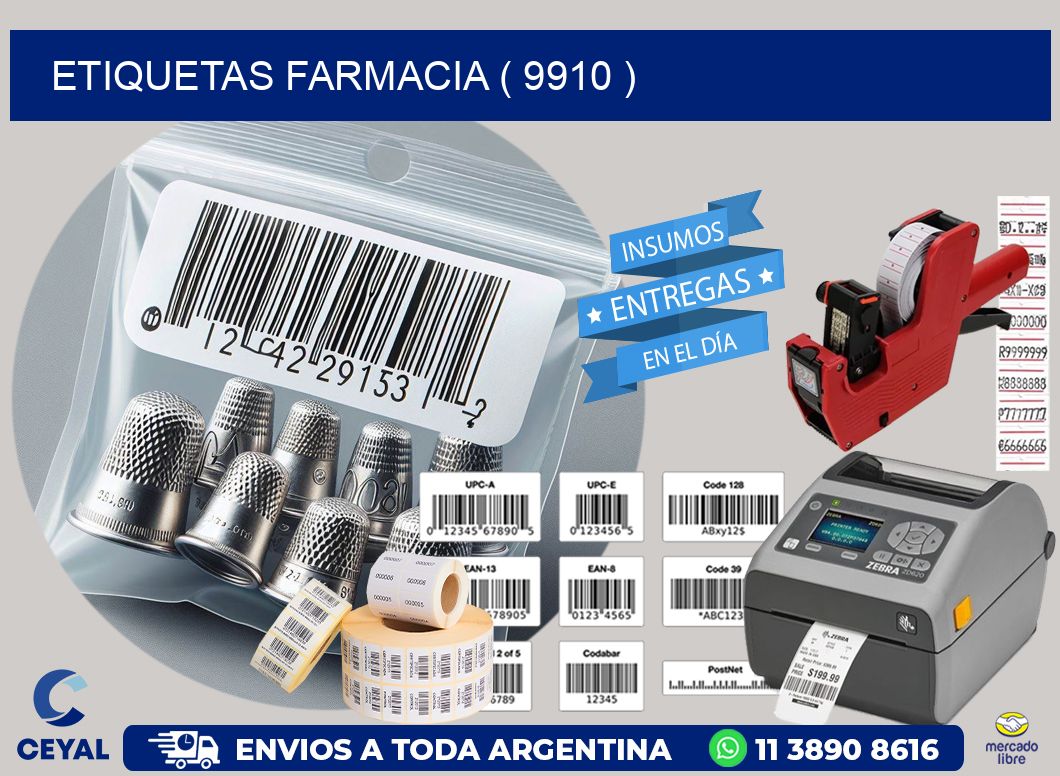 ETIQUETAS FARMACIA ( 9910 )