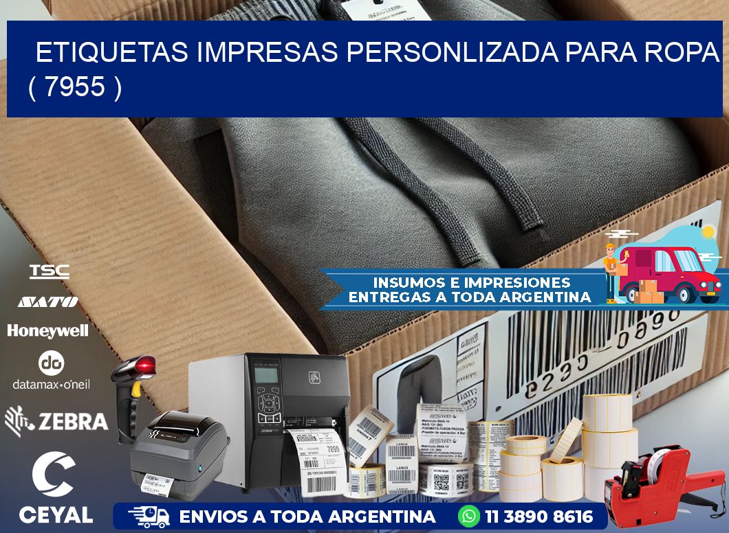 ETIQUETAS IMPRESAS PERSONLIZADA PARA ROPA ( 7955 )