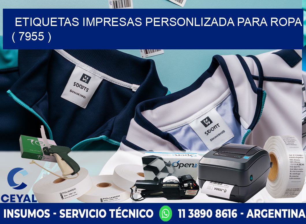 ETIQUETAS IMPRESAS PERSONLIZADA PARA ROPA ( 7955 )