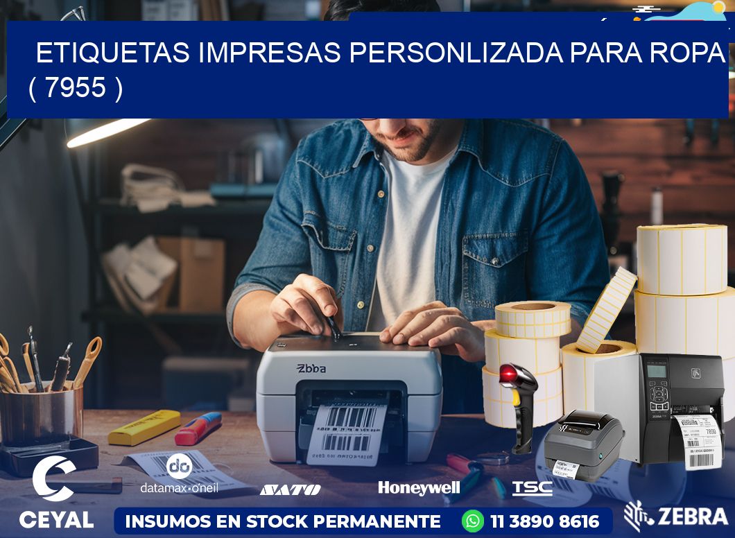 ETIQUETAS IMPRESAS PERSONLIZADA PARA ROPA ( 7955 )