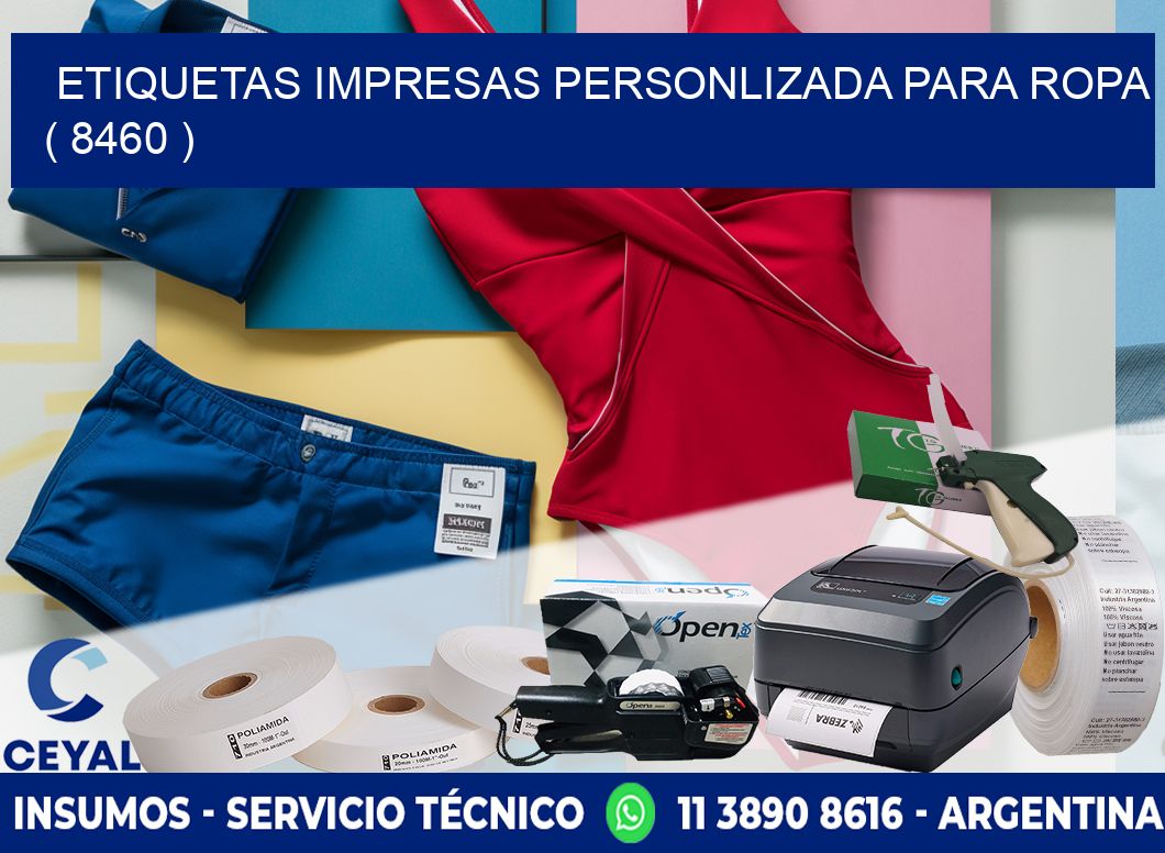 ETIQUETAS IMPRESAS PERSONLIZADA PARA ROPA ( 8460 )