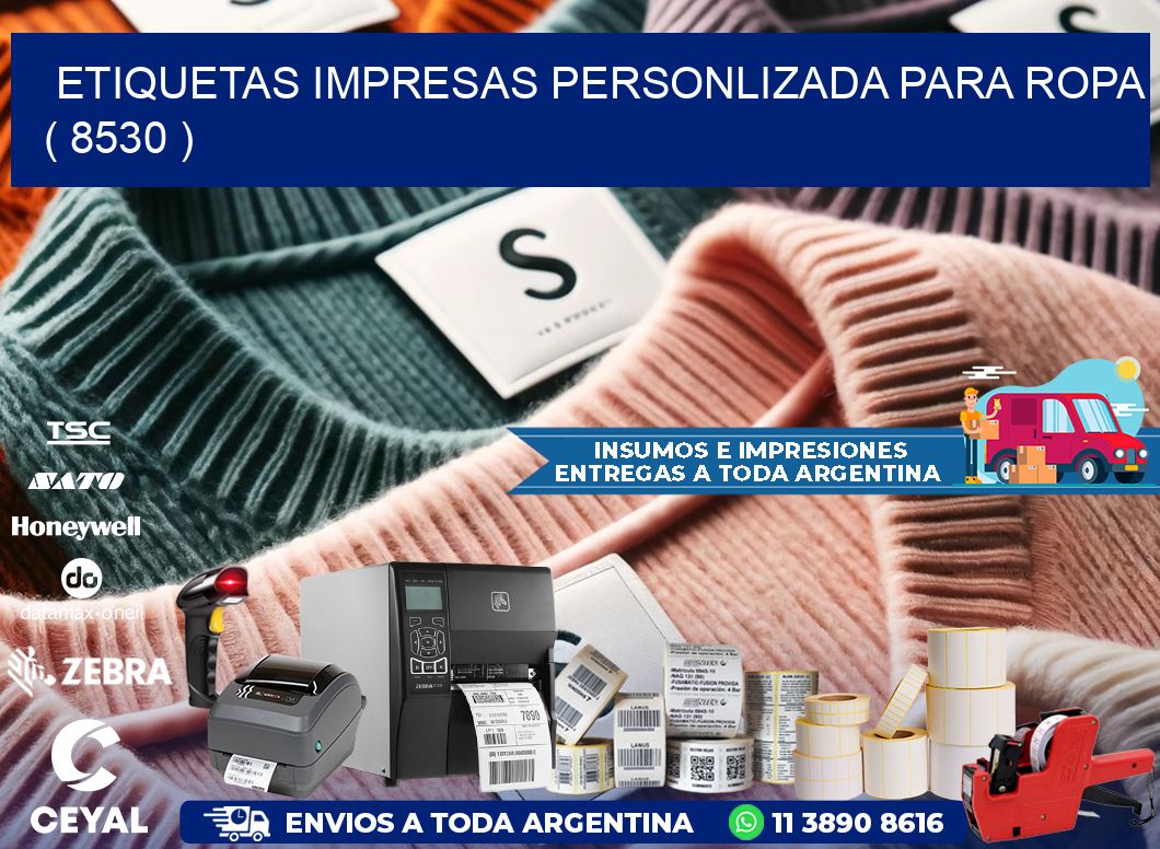 ETIQUETAS IMPRESAS PERSONLIZADA PARA ROPA ( 8530 )