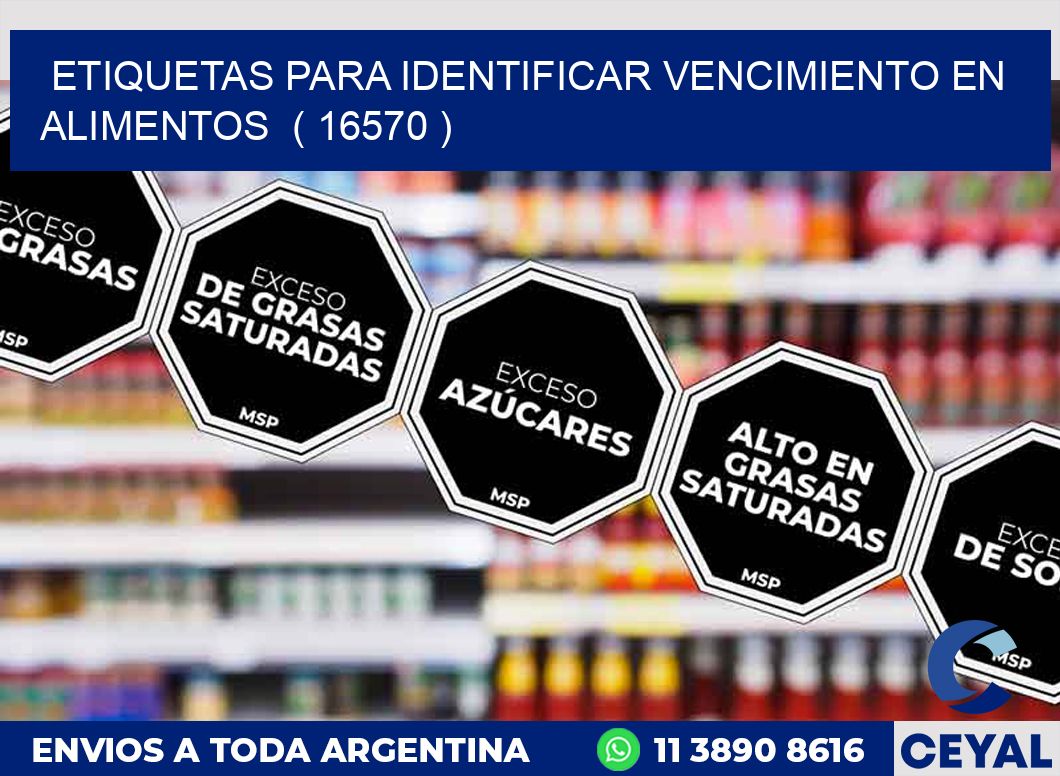 ETIQUETAS PARA IDENTIFICAR VENCIMIENTO EN ALIMENTOS  ( 16570 )