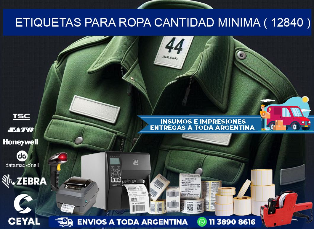 ETIQUETAS PARA ROPA CANTIDAD MINIMA ( 12840 )