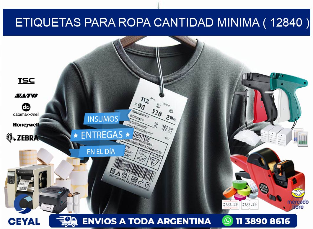 ETIQUETAS PARA ROPA CANTIDAD MINIMA ( 12840 )