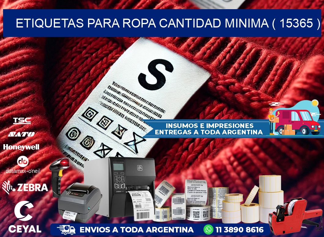 ETIQUETAS PARA ROPA CANTIDAD MINIMA ( 15365 )