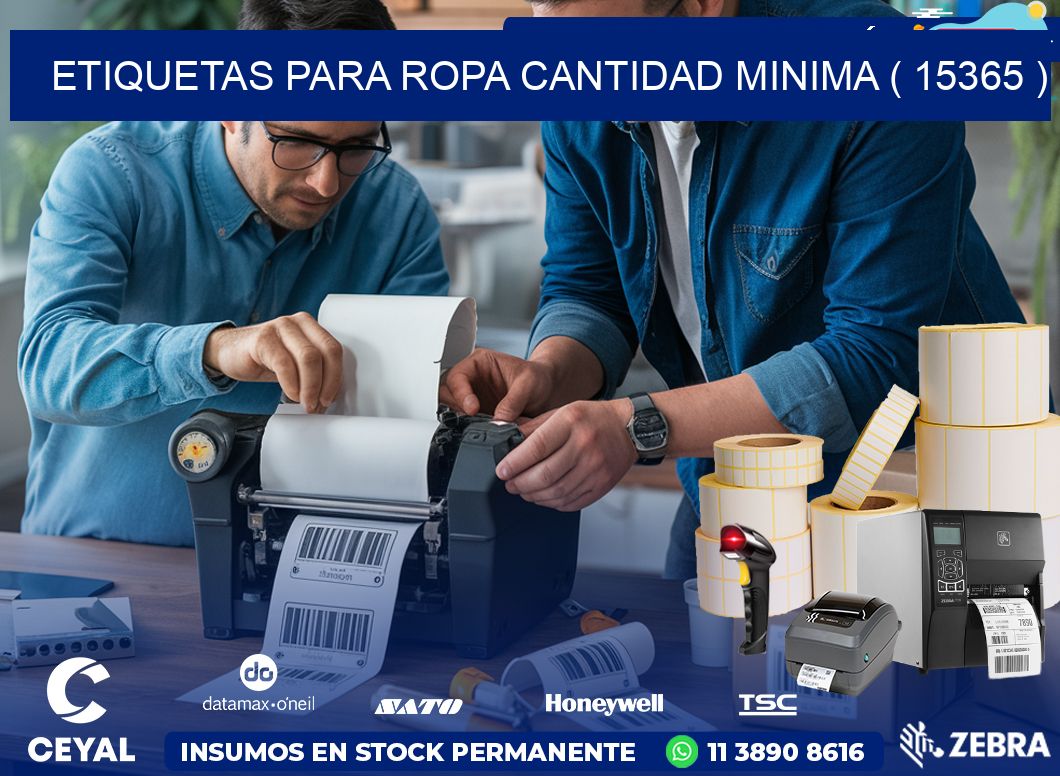 ETIQUETAS PARA ROPA CANTIDAD MINIMA ( 15365 )