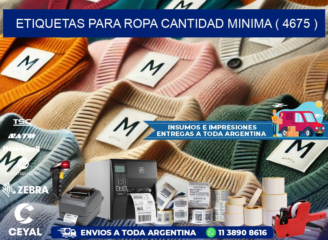 ETIQUETAS PARA ROPA CANTIDAD MINIMA ( 4675 )