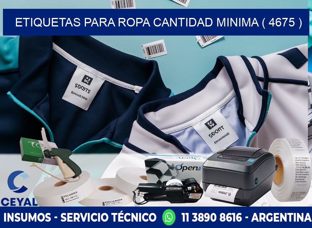 ETIQUETAS PARA ROPA CANTIDAD MINIMA ( 4675 )