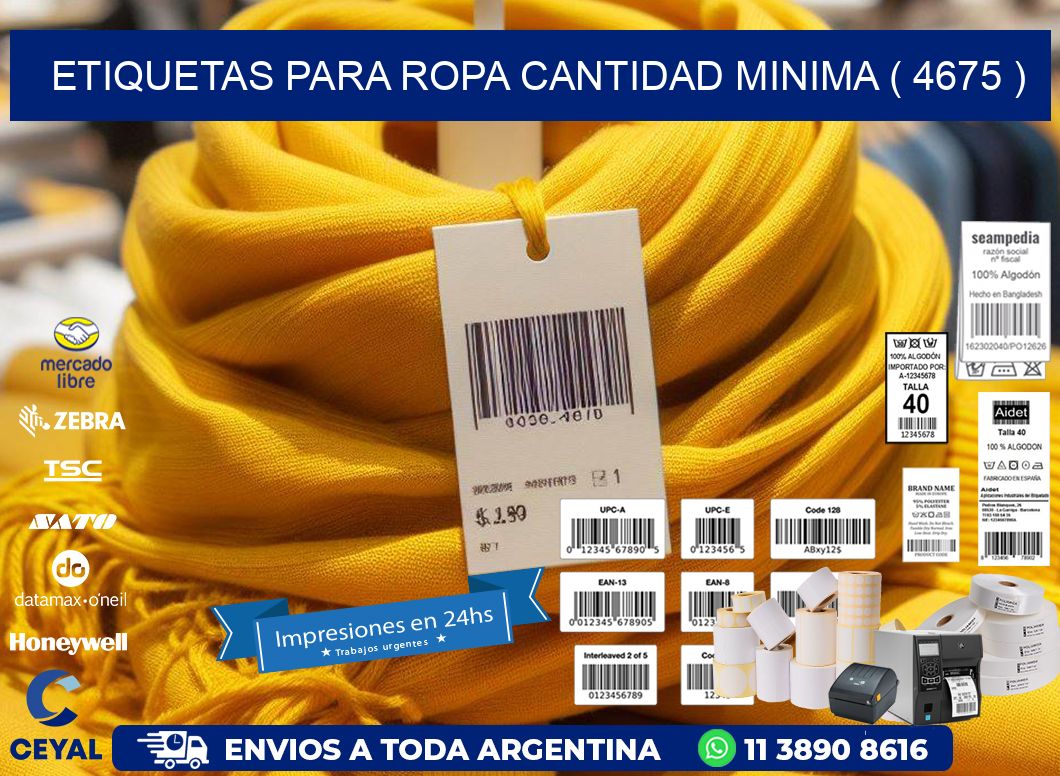 ETIQUETAS PARA ROPA CANTIDAD MINIMA ( 4675 )