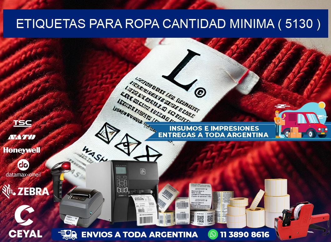 ETIQUETAS PARA ROPA CANTIDAD MINIMA ( 5130 )