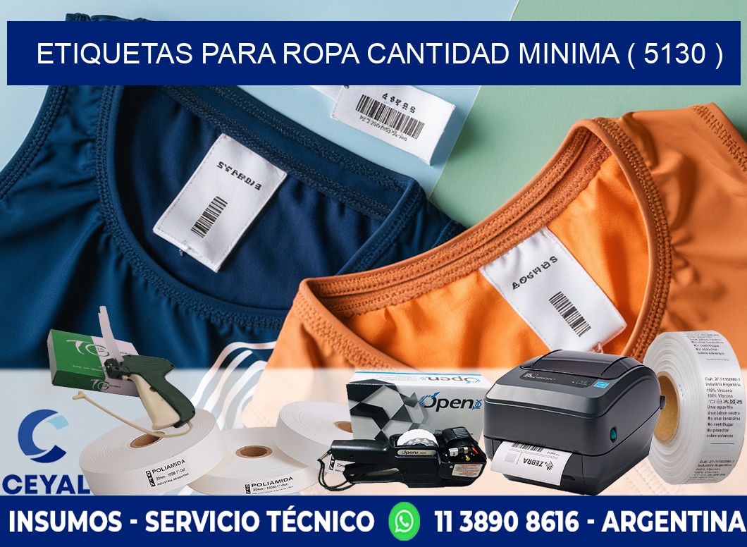 ETIQUETAS PARA ROPA CANTIDAD MINIMA ( 5130 )