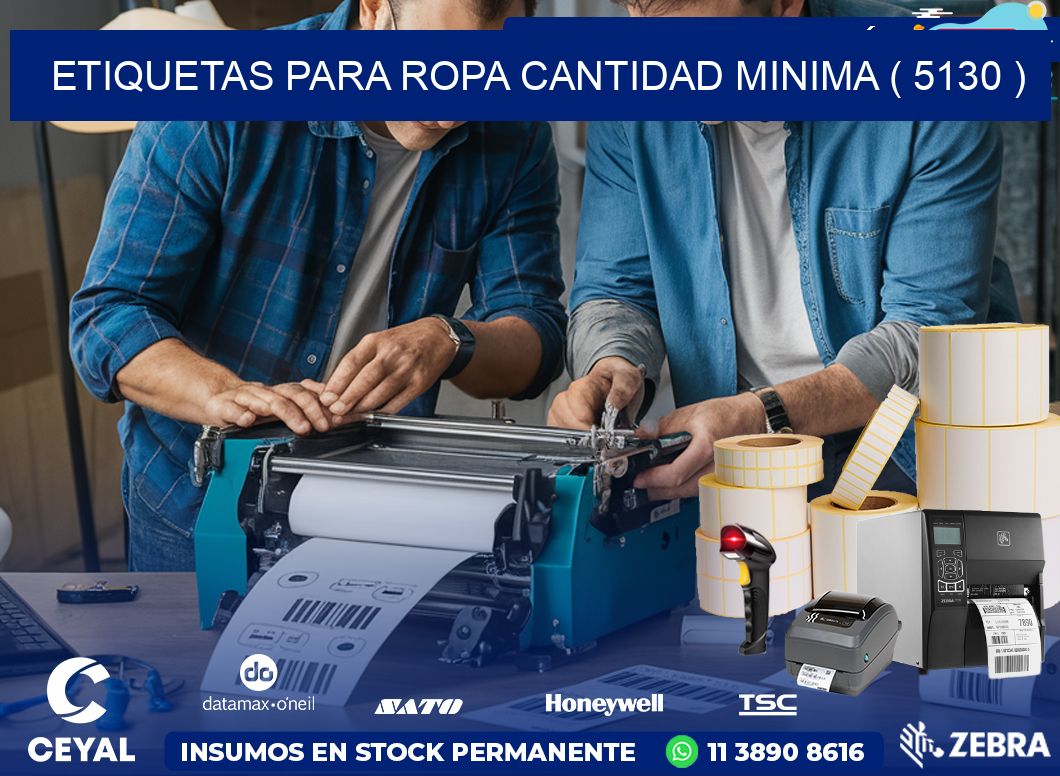 ETIQUETAS PARA ROPA CANTIDAD MINIMA ( 5130 )