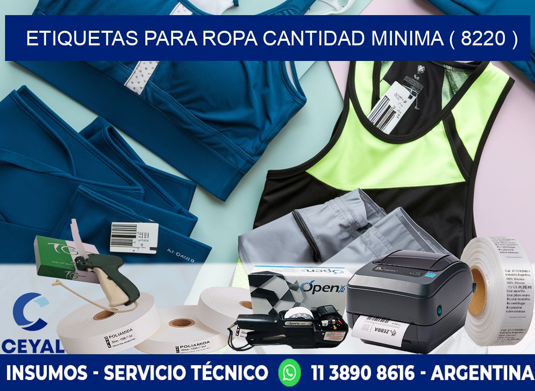 ETIQUETAS PARA ROPA CANTIDAD MINIMA ( 8220 )