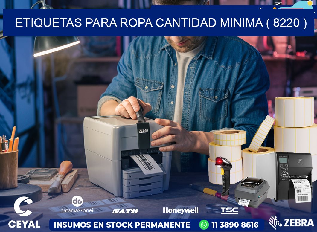 ETIQUETAS PARA ROPA CANTIDAD MINIMA ( 8220 )