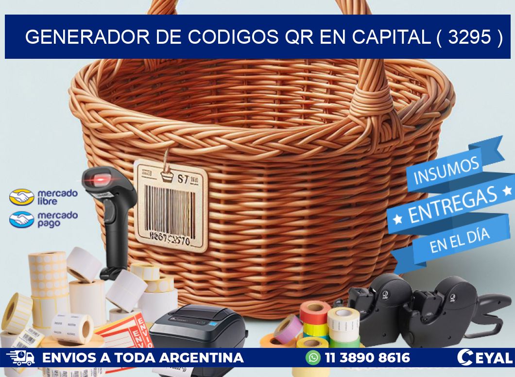 GENERADOR DE CODIGOS QR EN CAPITAL ( 3295 )