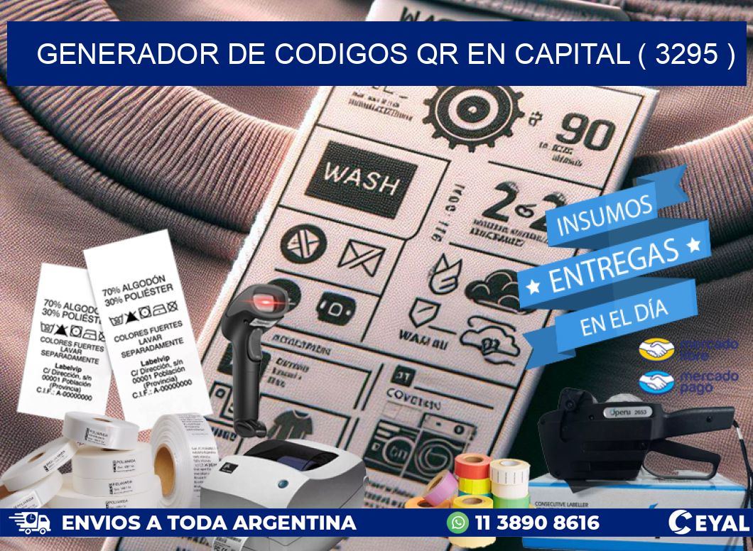 GENERADOR DE CODIGOS QR EN CAPITAL ( 3295 )