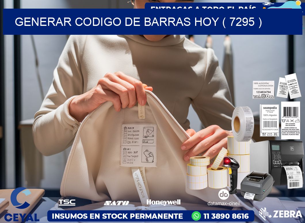 GENERAR CODIGO DE BARRAS HOY ( 7295 )