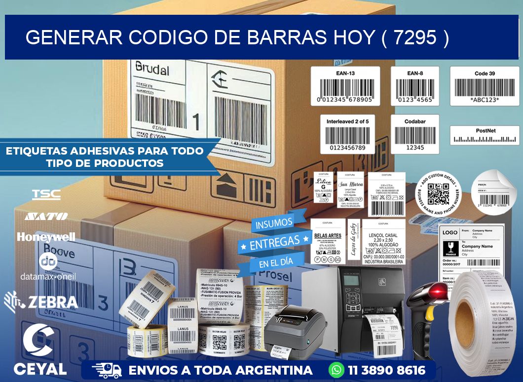 GENERAR CODIGO DE BARRAS HOY ( 7295 )